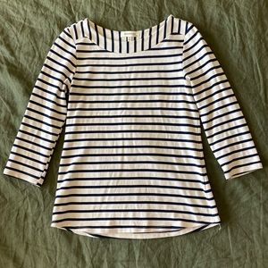 Monteau L 3/4 sleeve tee w/ suede elbow patches